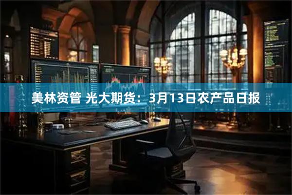 美林资管 光大期货：3月13日农产品日报