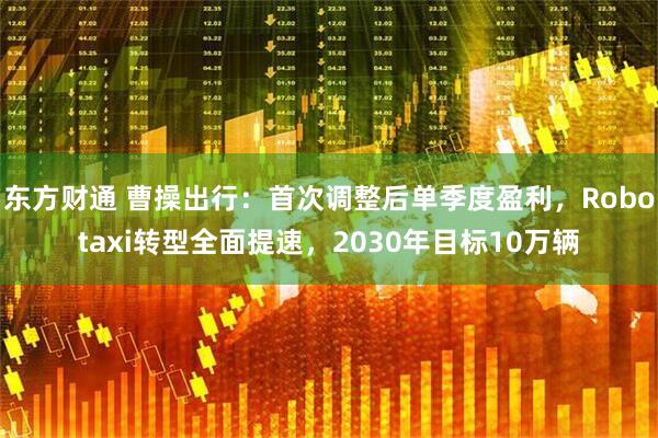 东方财通 曹操出行：首次调整后单季度盈利，Robotaxi转型全面提速，2030年目标10万辆