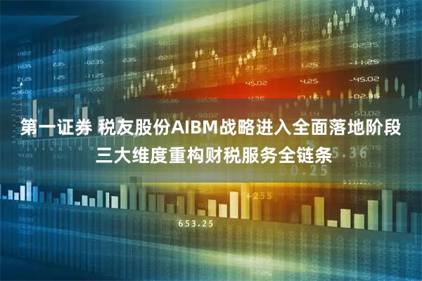 第一证券 税友股份AIBM战略进入全面落地阶段 三大维度重构财税服务全链条